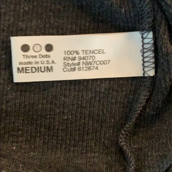 Three Dot grey long sleeve t & matching cape vest - Picture 6 of 6